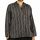 Striped Light Brown Grandad Shirt - XL