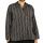 Striped Light Brown Grandad Shirt - Large