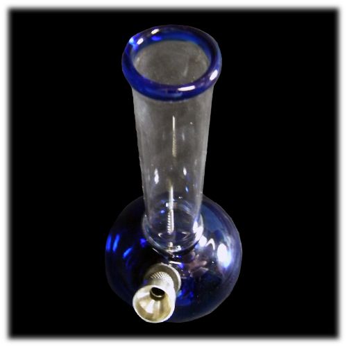 Mini Glass Bubble Bong from above