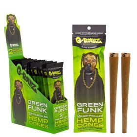G-Rollz Hemp Blunt Cones 2 Pack - Green Funk