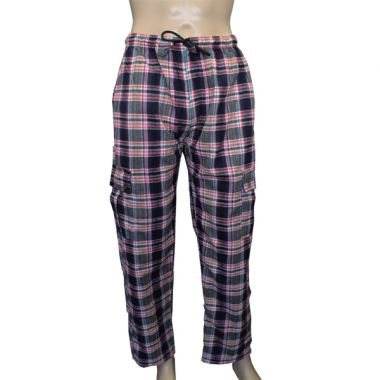 Trinity Chequered Flannel Combat Trousers