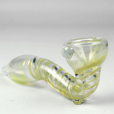 Glass Twist Pattern Sherlock Tusk Pipe