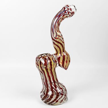 Swirl Patterned Glass Tabletop Bubbler