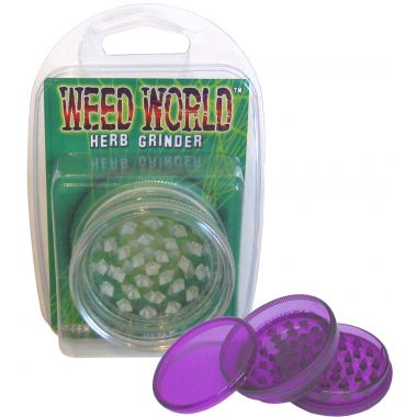 Weed World Grinder - Clear