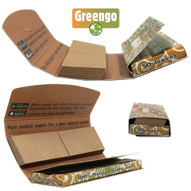 Greengo 1 1/4 Natural Unbleached Papers & Filter Tips