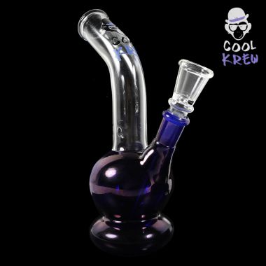Cool Krew Curved 20cm Half Coloured Glass Bong