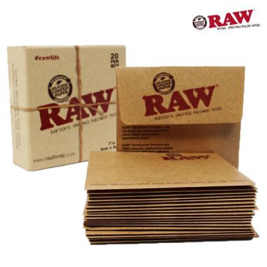 RAW Unrefined Parchment Pouches