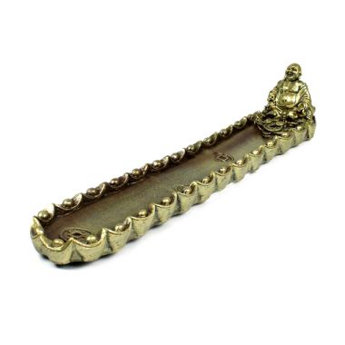 Gold Laughing Buddha Incense Ashcatcher