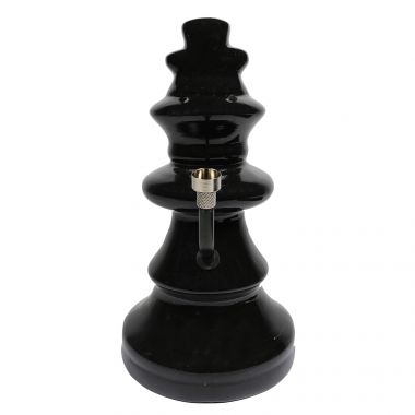 Large Ceramic Chess Piece Bong - Black Queen