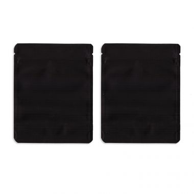 Mylar Bags - 3.5 grams Soft Touch (Black Front & Back)