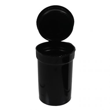 6 Dram Pop Top Vial - Black - 1 x 6 Dram Vial