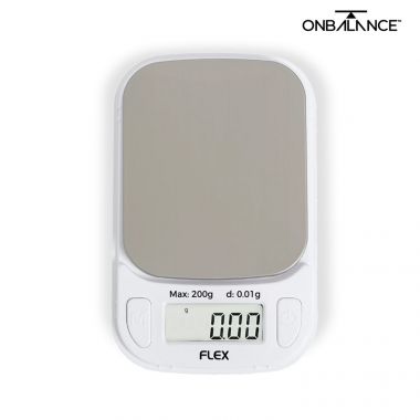 On Balance Flex Digital Mini Scale 200g x 0.01g - White