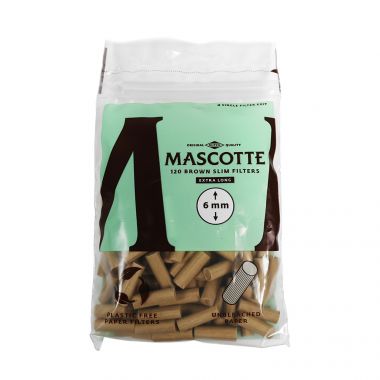 Mascotte Unbleached Brown Extra Long Slim Filters