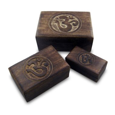 Wooden Om Boxes