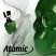 Atomic Coloured Glass Skull Tobacco Pipe - Green