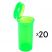 13 Dram Pop Top Vial - Transparent Green - 20 x 13 Dram Vials