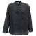 Image 3 of Plain Black Cotton Grandad Shirt