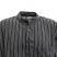 Image 7 of Striped Black Grandad Shirt