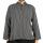 Striped Black & Cream Grandad Shirt - Large