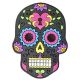Rubber Skull Magnet - Black & Blue