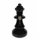 Large Ceramic Chess Piece Bong - Black King