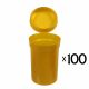 6 Dram Pop Top Vial - Amber - 100 x 6 Dram Vial