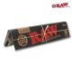 RAW Classic Unbleached Kingsize Slim Black Papers - Single Packet