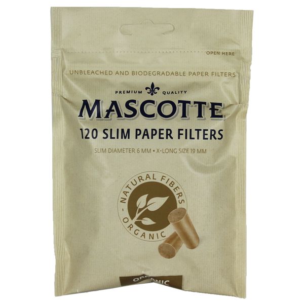 Mascotte Unbleached Organic Slim Filters Shiva