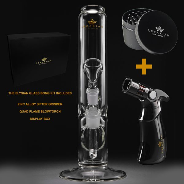 The Elysian Glass Bong Kit by Abraxian Shiva