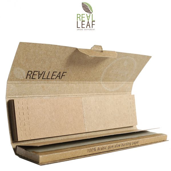Real Leaf Kingsize Organic Unbleached Rolling Papers + Filter Tips Shiva