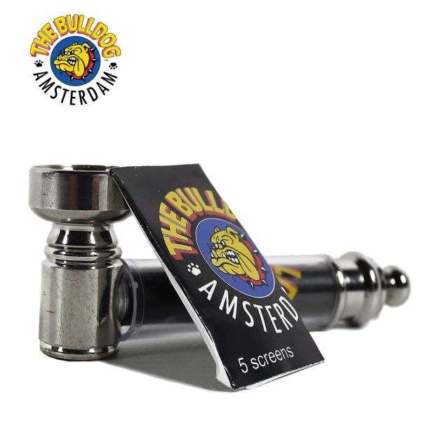 Buy The Bulldog Metal Pipe & Screens Set Steel Smoking Pipes from