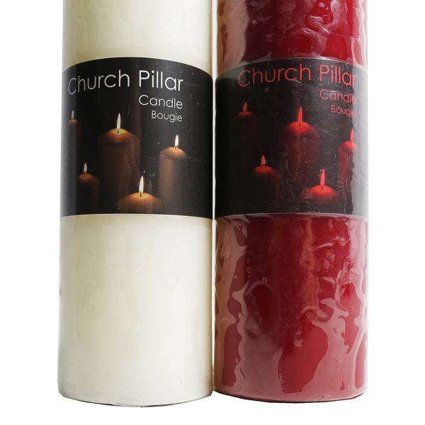 Buy Church Pillar Candles 200mm x 50mm Candles from Shiva Online