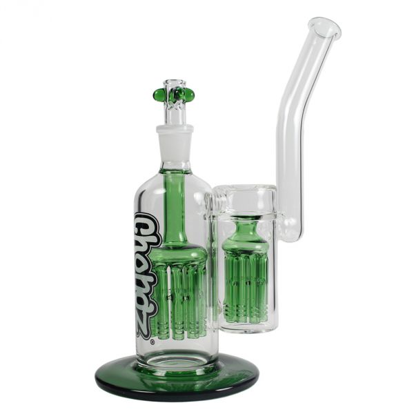 Chongz Wizards Sleeve Double Percolator Glass Bong Shiva