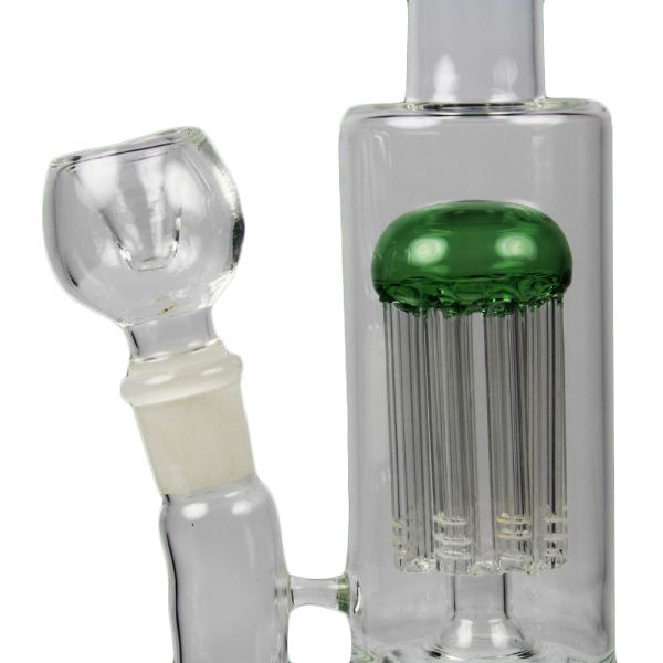 Prasine Showerhead Glass Percolator Bong Shiva
