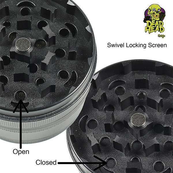 Dead Head by Chongz 60mm 4Part Sifter Grinder Shiva