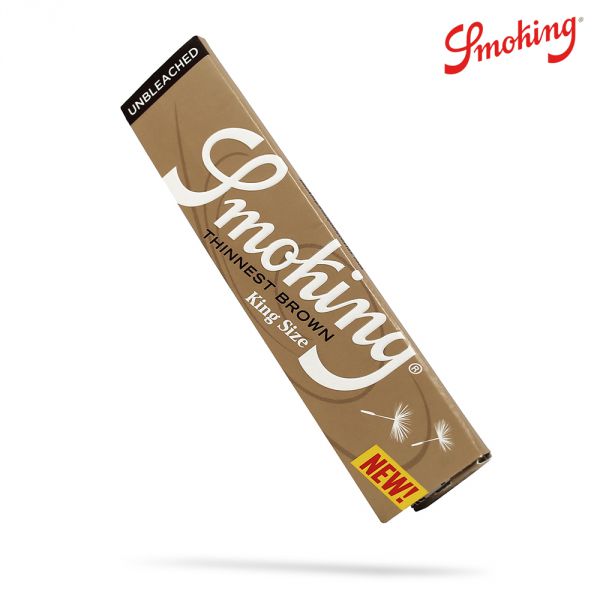 Buy Smoking Brown Thinnest Kingsize Slim Papers Kingsize Slim Rolling