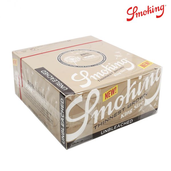 Buy Smoking Brown Thinnest Kingsize Slim Papers Kingsize Slim Rolling