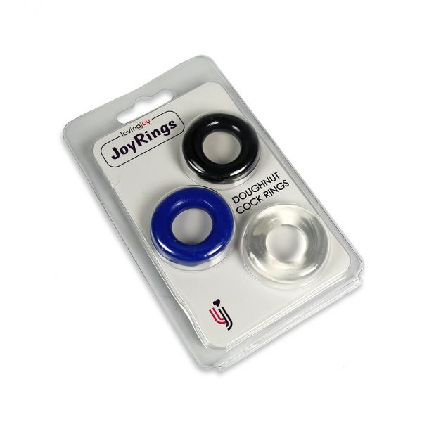 Buy Loving Joy Doughnut Cock Rings 3 Pack Enhancement Kits from Shiva Online
