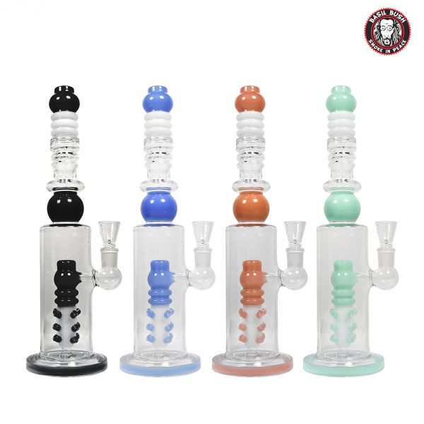 Buy Basil Bush Heavy Duty TwoTone Glass Percolator Bong Percolator
