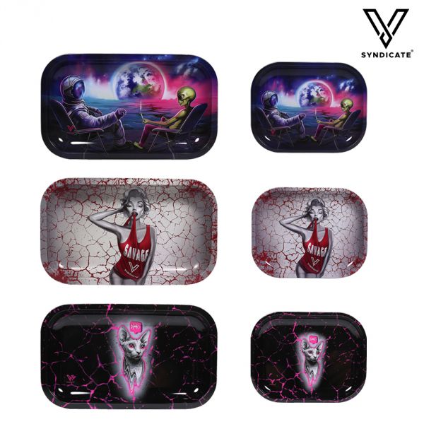 Buy V Syndicate Metal Rolling Tray: Rolling Frames, Kits and Boxes