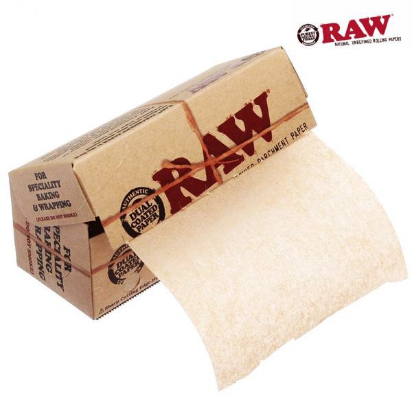 RAW 4 Inch Wide Parchment Paper Rolls 12/Box