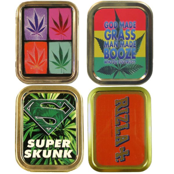 Buy 2oz Smoker's Choice Tobacco Tins 1oz and 2oz Airtight Tobacco Tins
