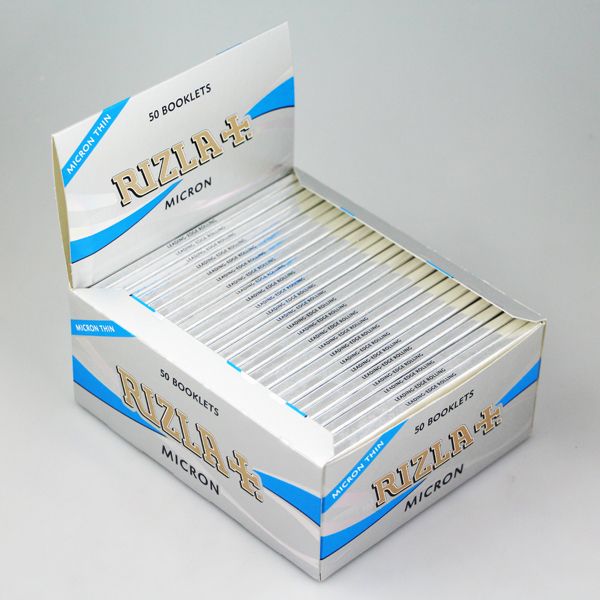 Rizla Micron Thin Regular Size Cigarette Rolling Papers 50 x Booklets (Full  Box)