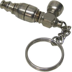 5 Part Nugget Keyring Pipe - Steel