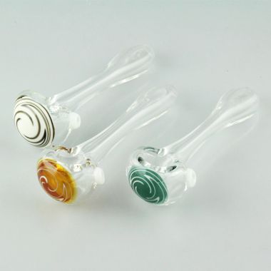 Transparent Swirl Spoon Pipe