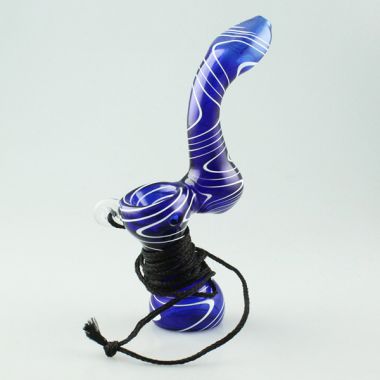 Hammer Mini Glass Stand Up Pipe - Blue