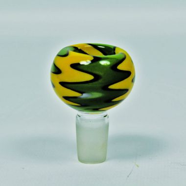 Daffodil Zigzag Glass Bong Replacement Bowl - 14mm