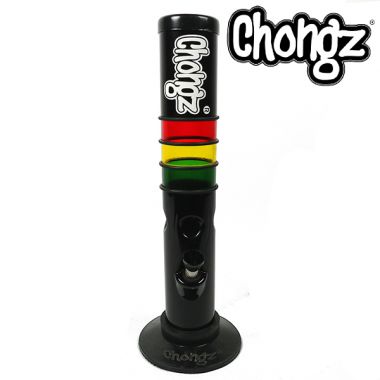 Assorted Colour Chongz /"Fudge Man/" Ice Twist Acrylic Bong Waterpipe 30cm