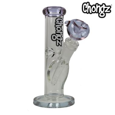 Chongz 'F*ck Button' 20cm Ice Twist Glass Bong