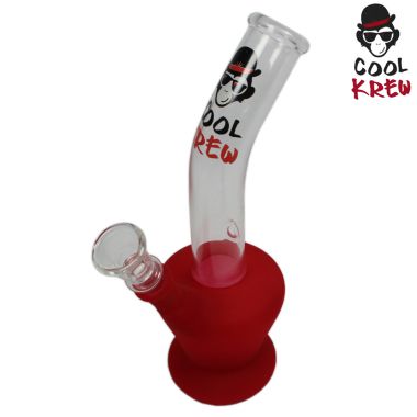 Cool Krew Half Fluro Glass Waterpipe 20 cm